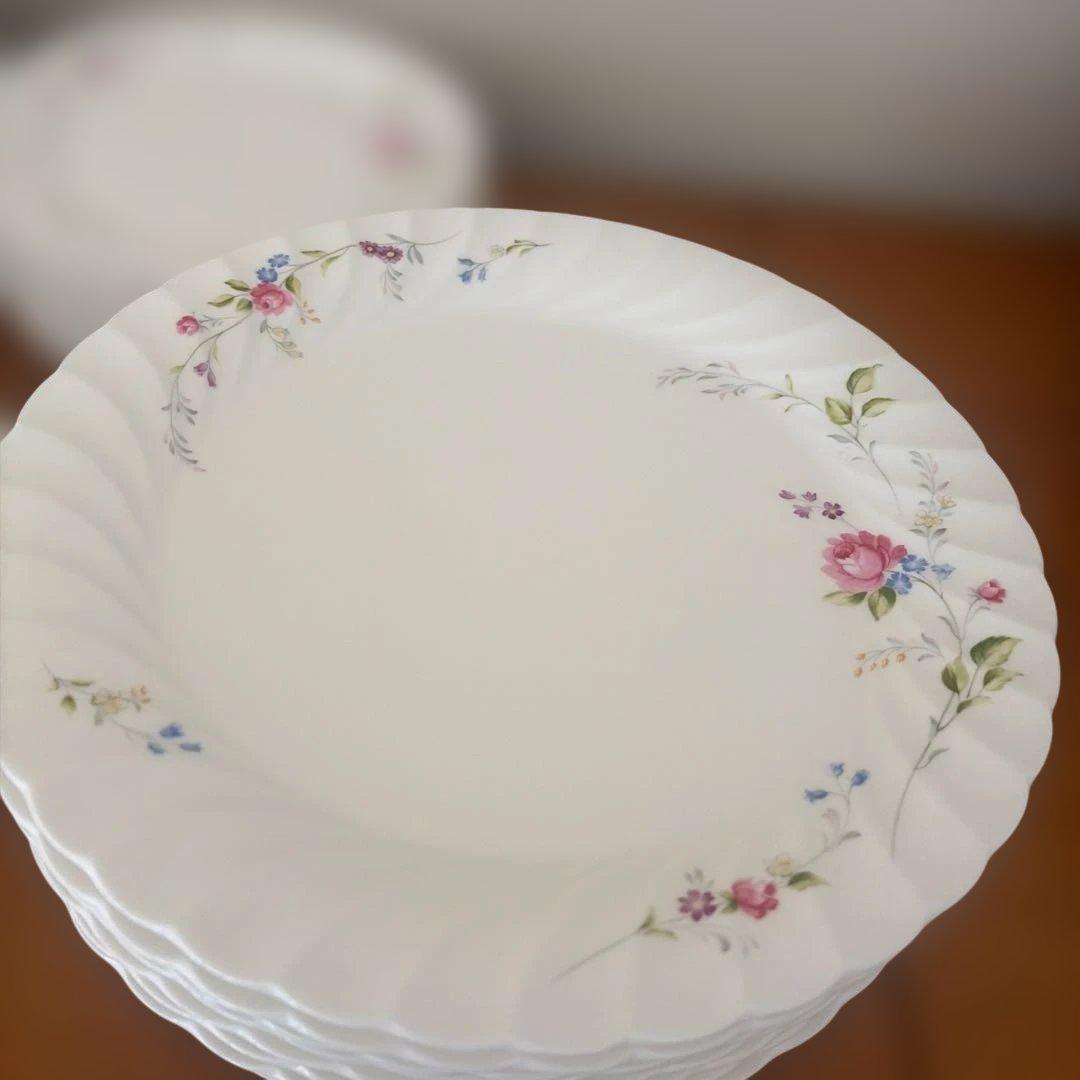 NIKKO ニッコー 白地花柄ビンテージ チャイナウェア44点セット