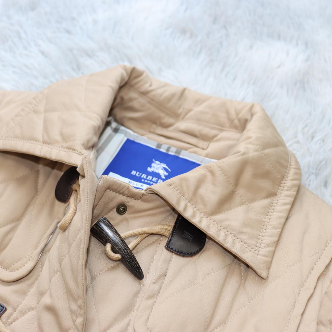✨バーバリーブルーレーベル✨キルティング　ダッフル　フード　ファー　2WAY