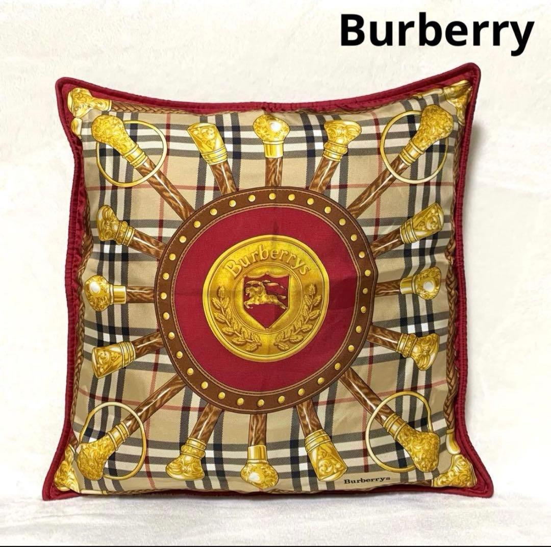 クッションカバー VINTAGE BURBERRY ITALY CUSHION COVER