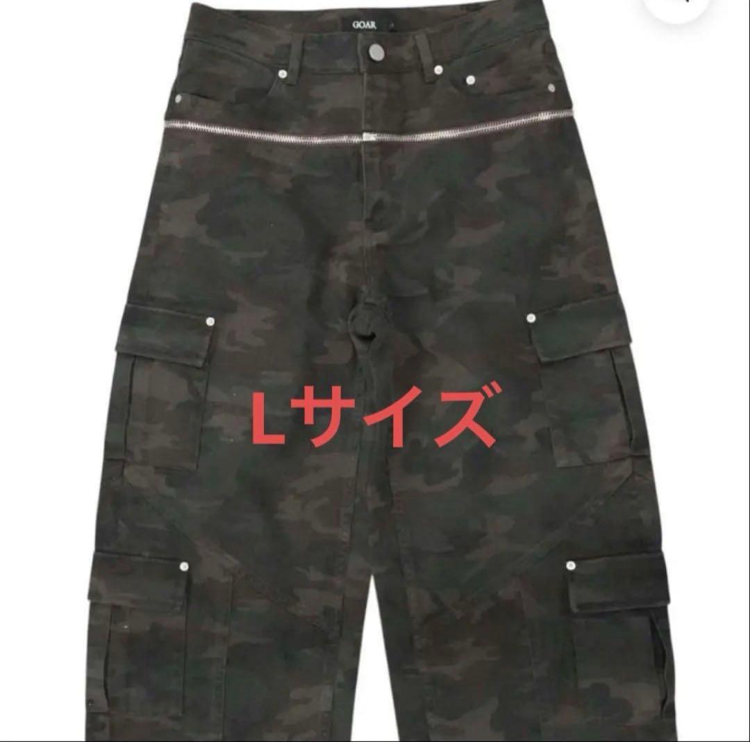 パンツ goar.archive Camo zipper waisted pants L