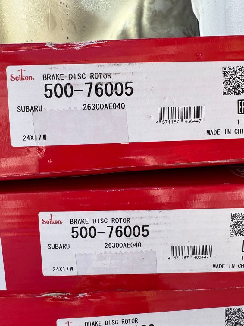 スバル　インプレッサフロントブレーキローター