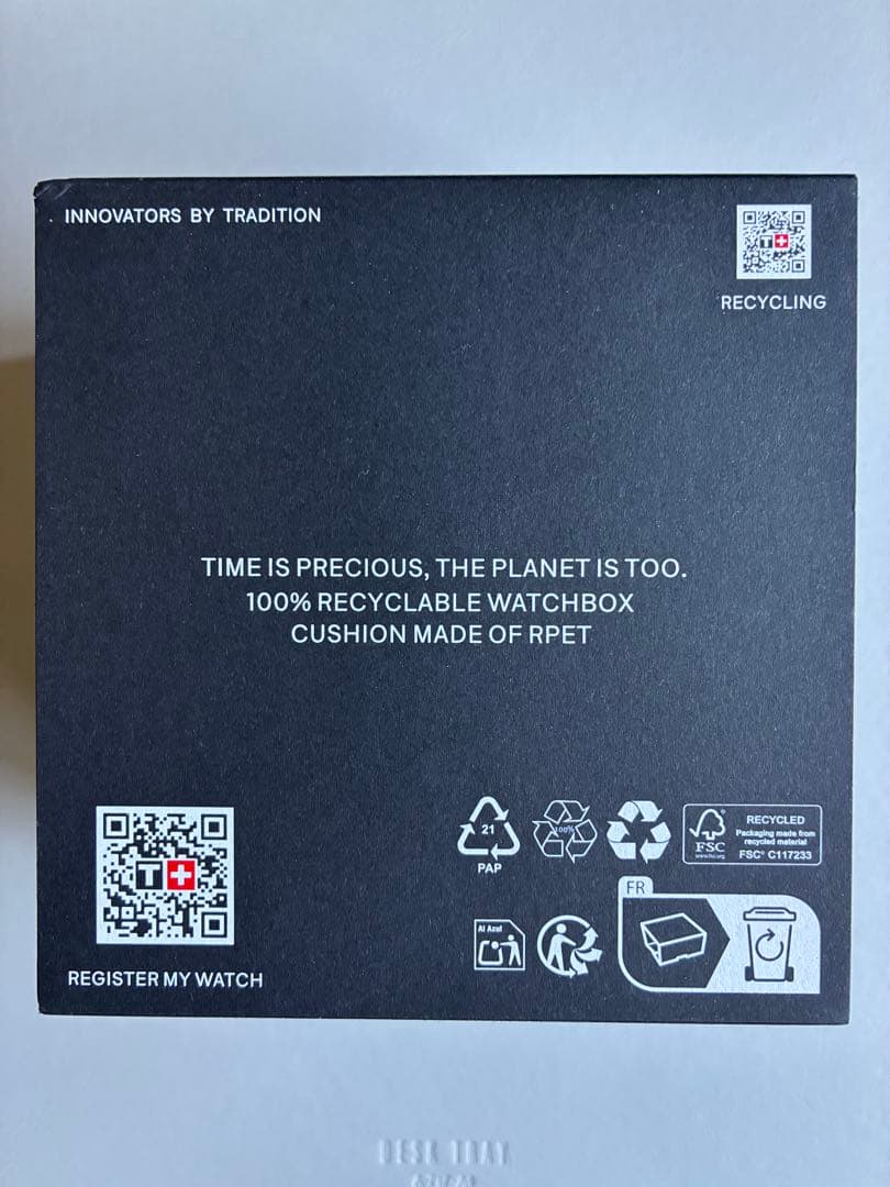 TISSOT PR100 40mm ブラック/ブラックレザー