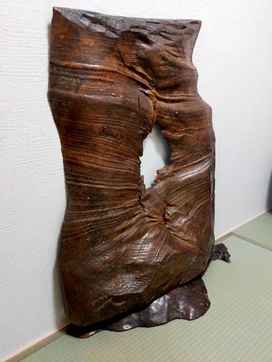 衝立　一枚板　天然木　アンティーク　桜　民芸品