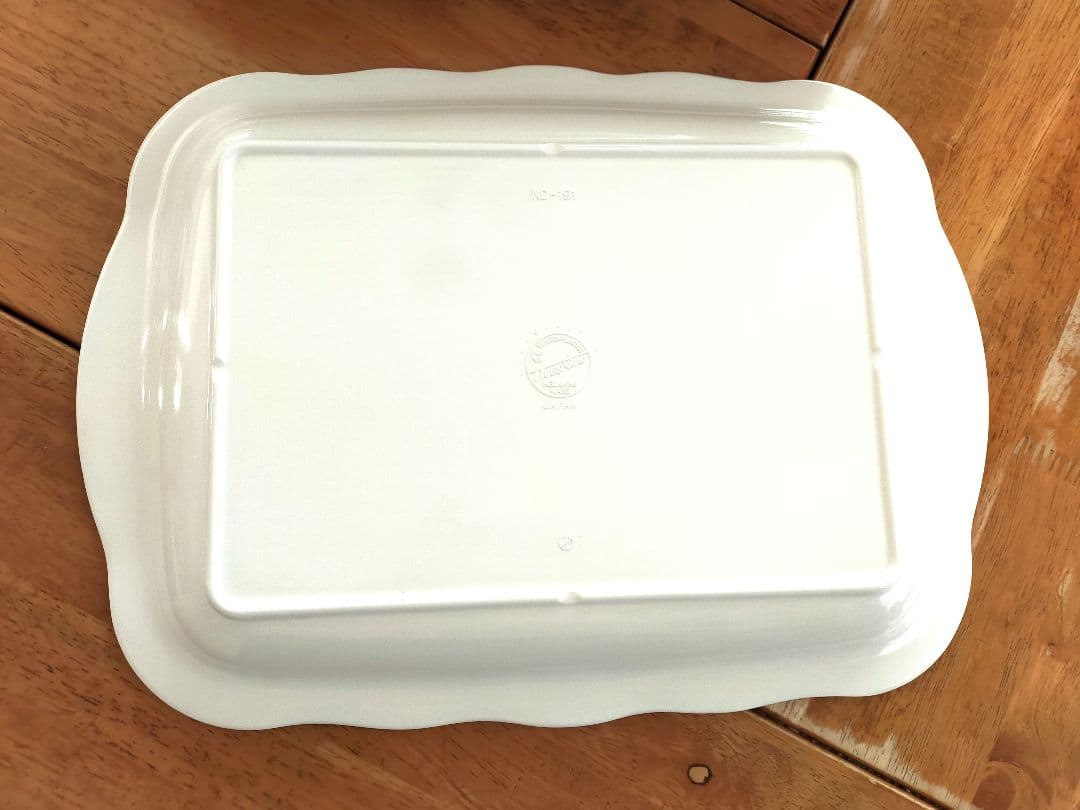 スリーライン　メラミン　四つ切りプレート　５枚セット