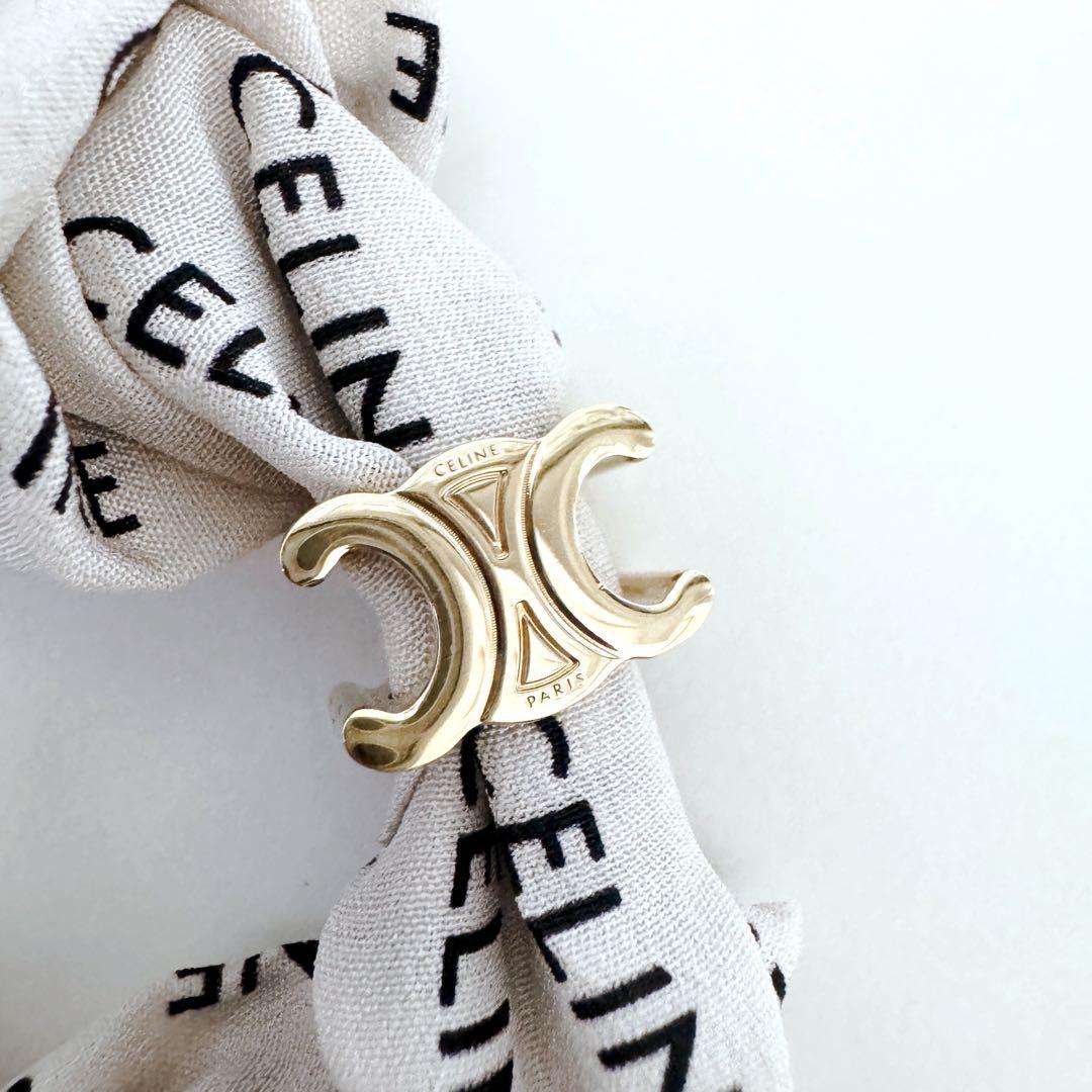 CELINEセリーヌ 正規品 レイユールシュシュホワイト　箱・保存袋（ロゴ布）付