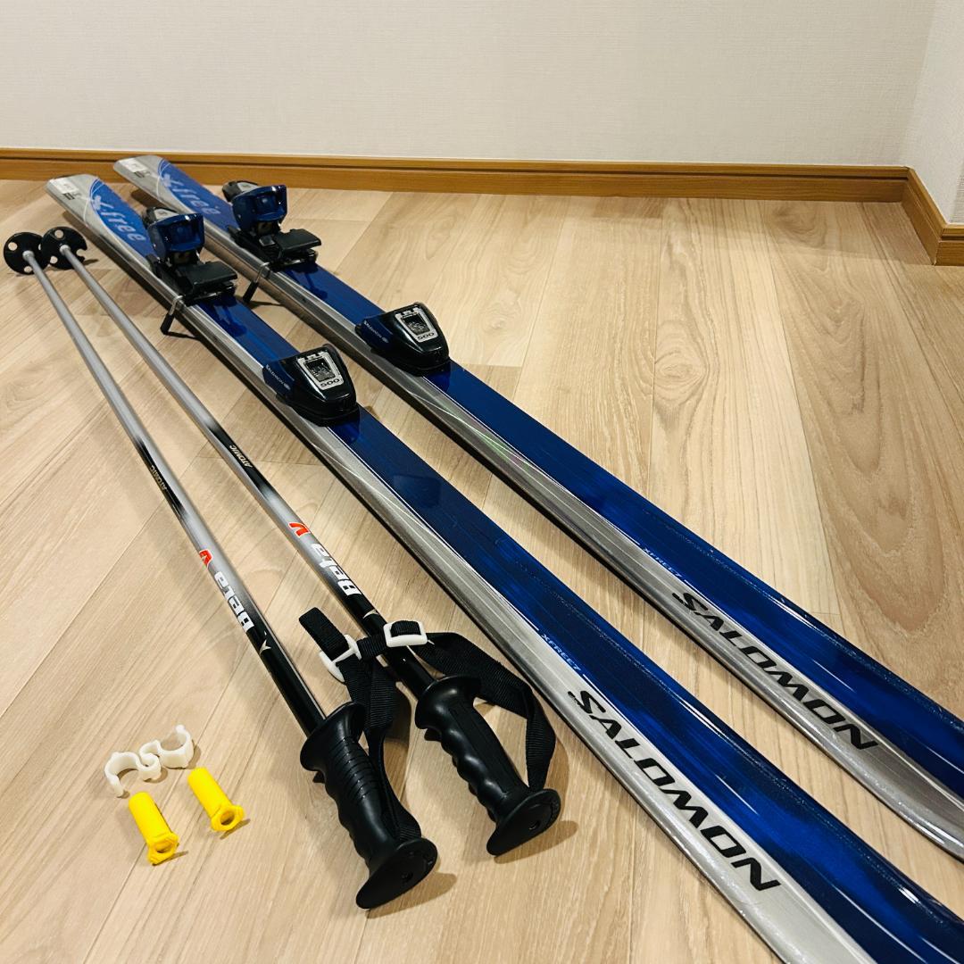 SALOMON XFREE7 スキー板 【173cm】ストック付属