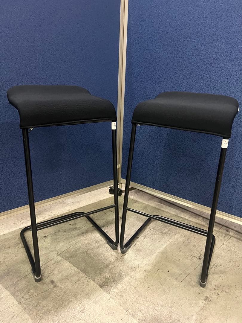 【2脚セット】コクヨ　テイル　ハイカウンター向け　ミーティングチェアハイスツール