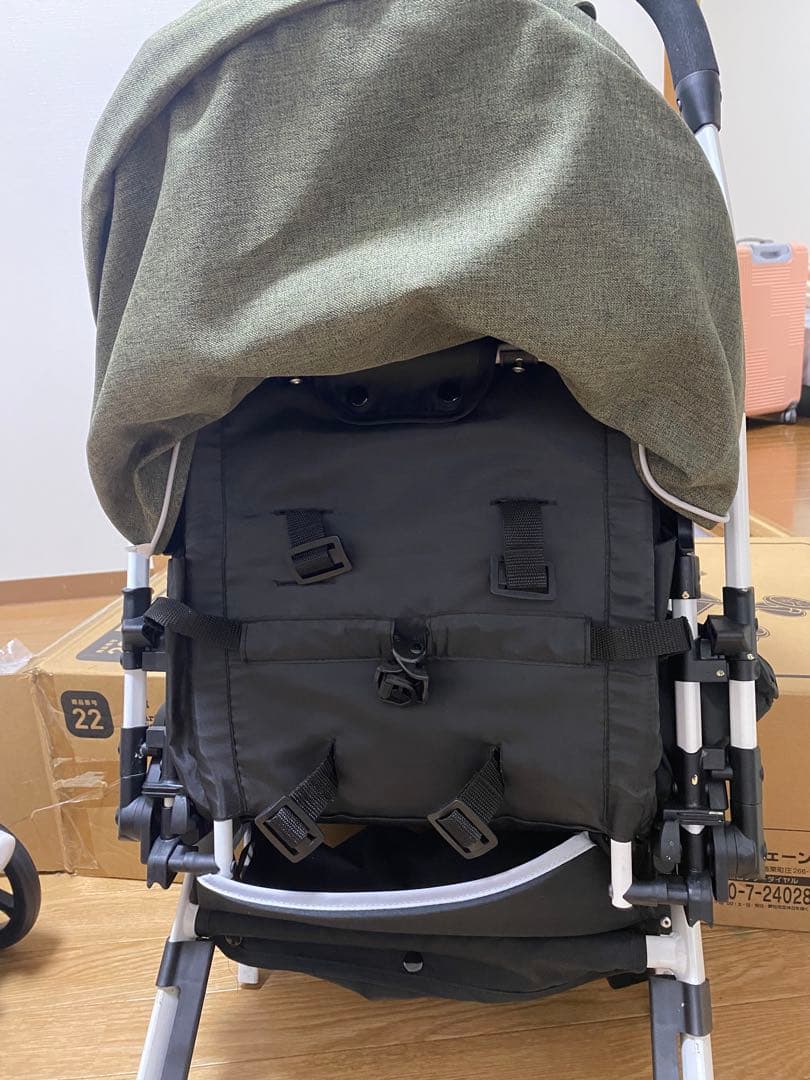 デ・ヨーネ レジェ e OLIVE DENIM ベビーカー 折りたたみ式