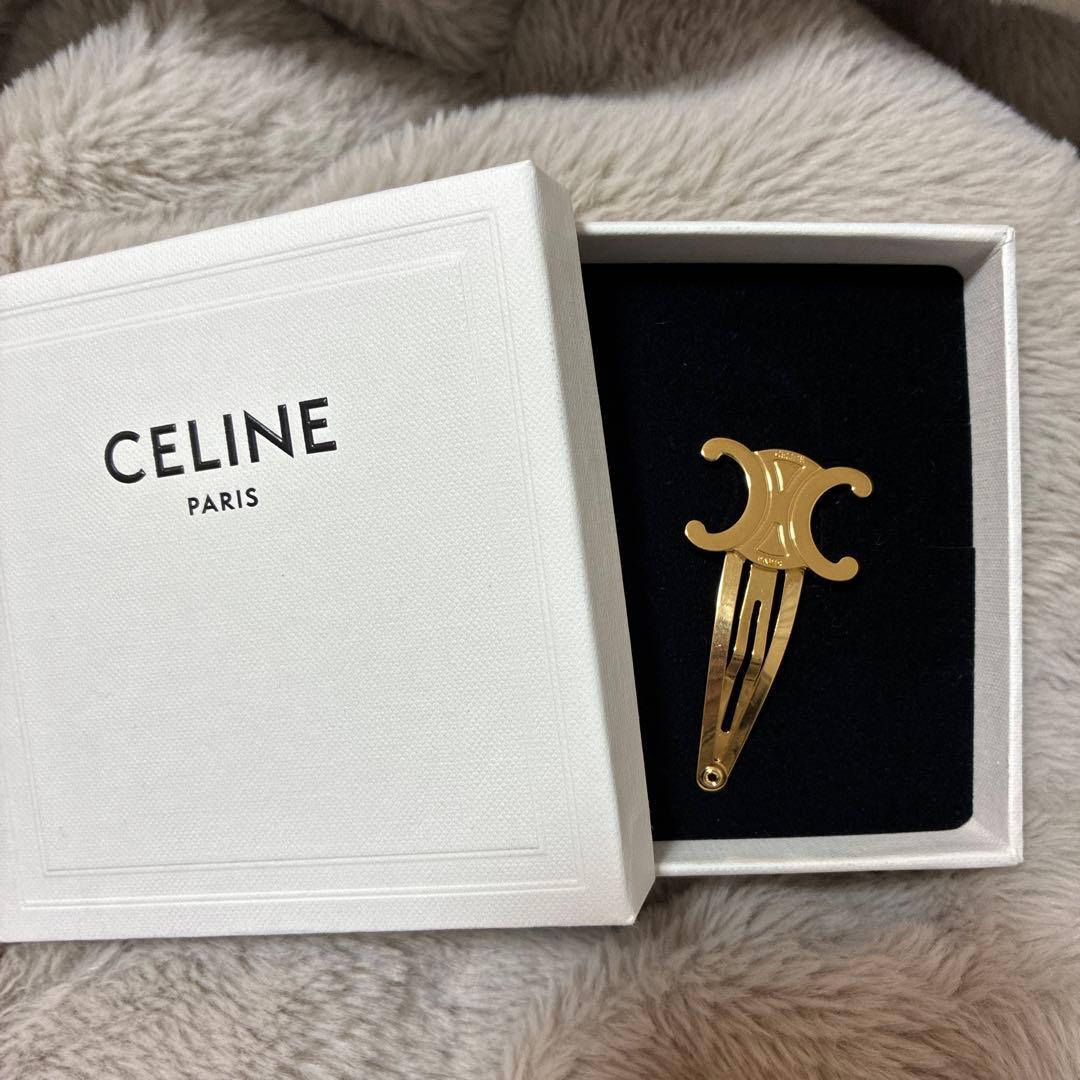 CELINE ゴールド ヘアクリップ　箱無し