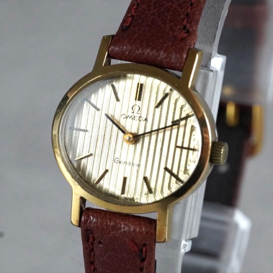 OMEGA オメガ ジュネーブ ヴィンテージ 楕円 レディース 腕時計 手巻き