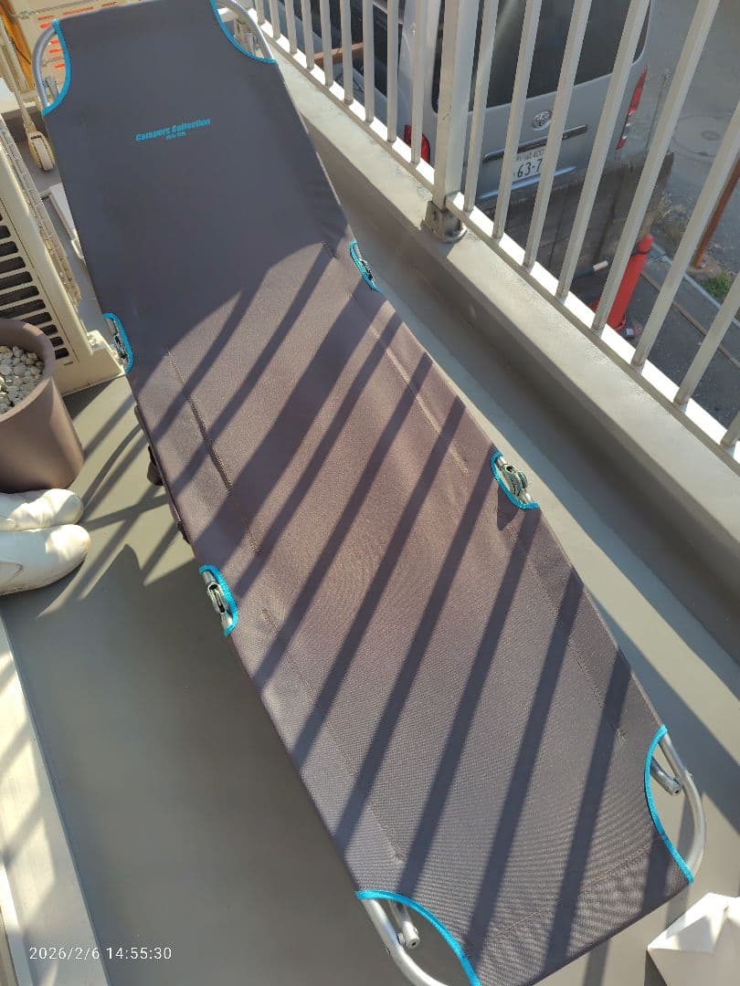 キャンパーズコレクション　コット　リクライニングチェア　折りたたみ　簡易ベッド