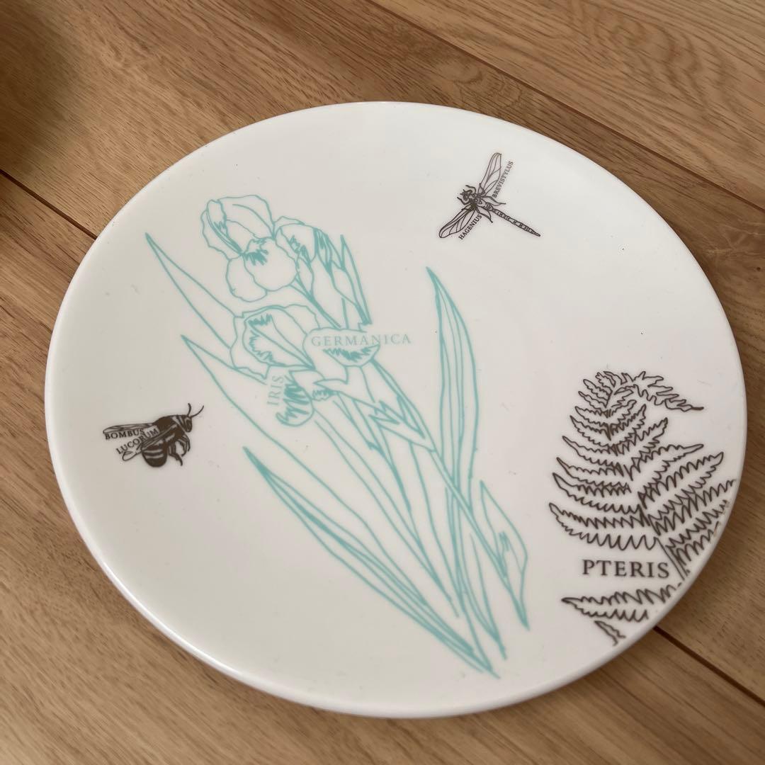 【Tiffany：新品・未使用】植物と昆虫デザインの食器セット