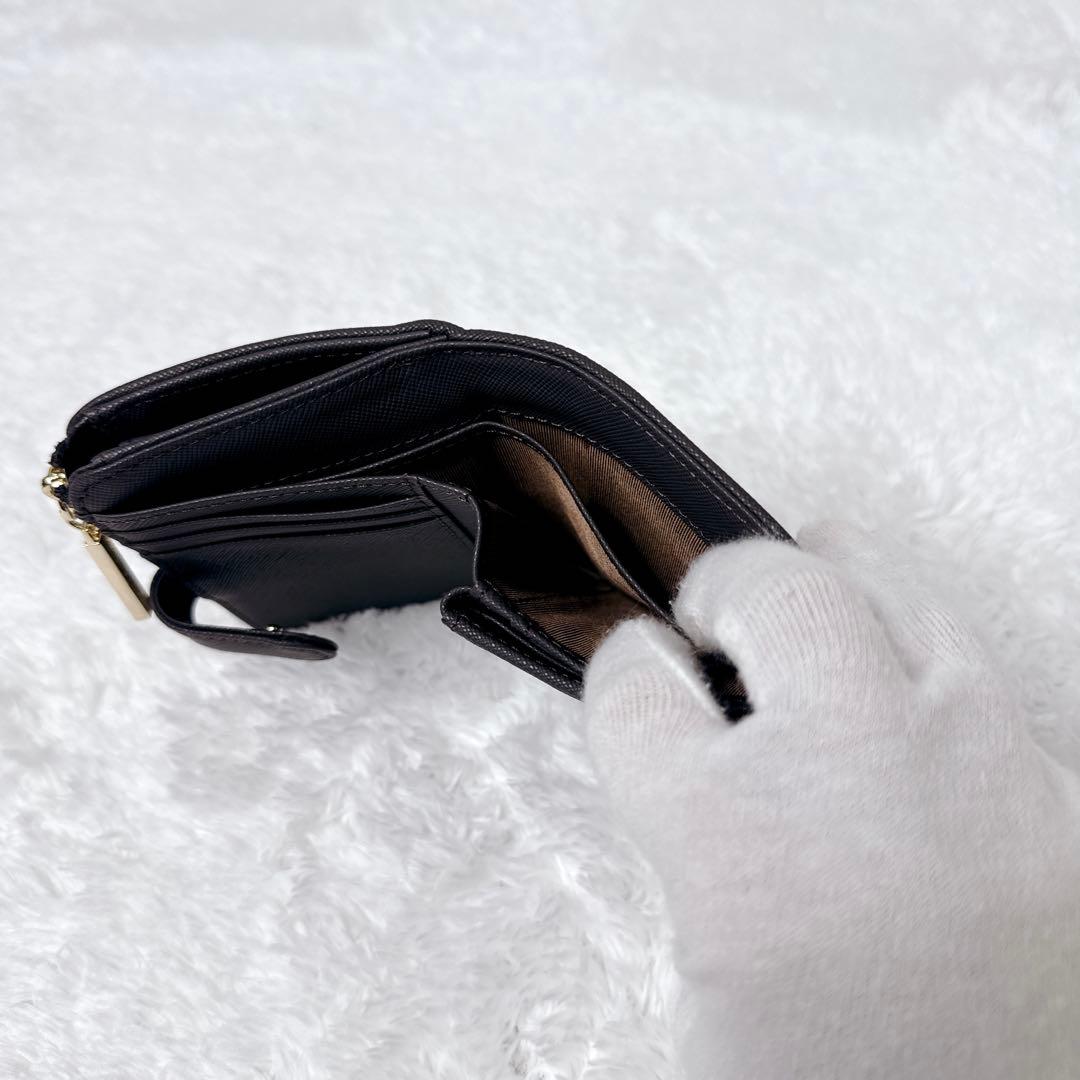 極美品✨ ピンキー＆ダイアン パドロック Ｌ字ファスナー 二つ折り財布 ブラウン