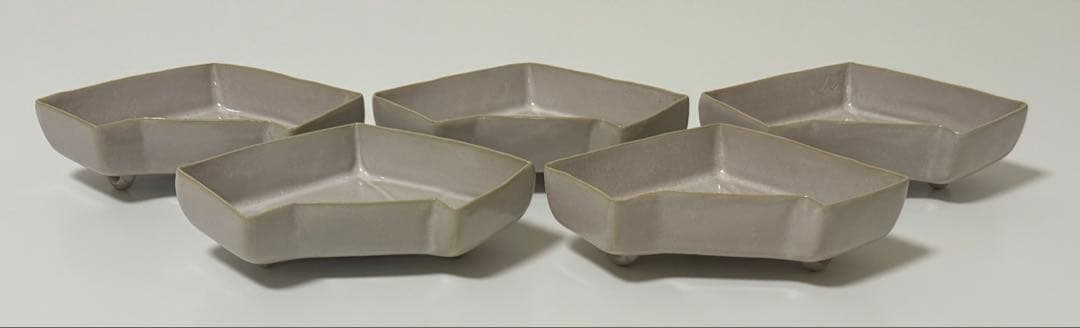 【未使用品】萩焼　萩結び向付　新庄貞嗣