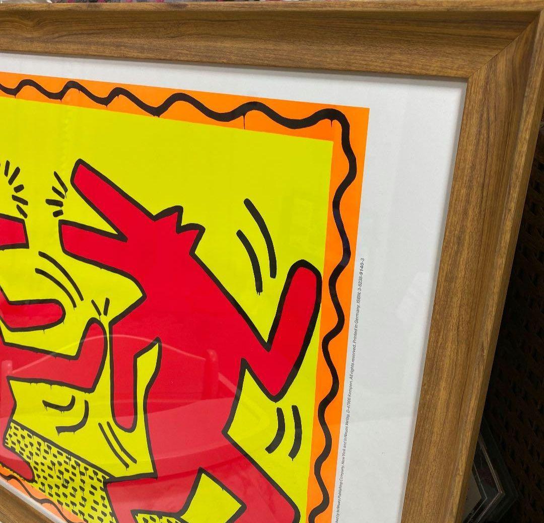 キースヘリング セリグラフ ポスター 額縁付き