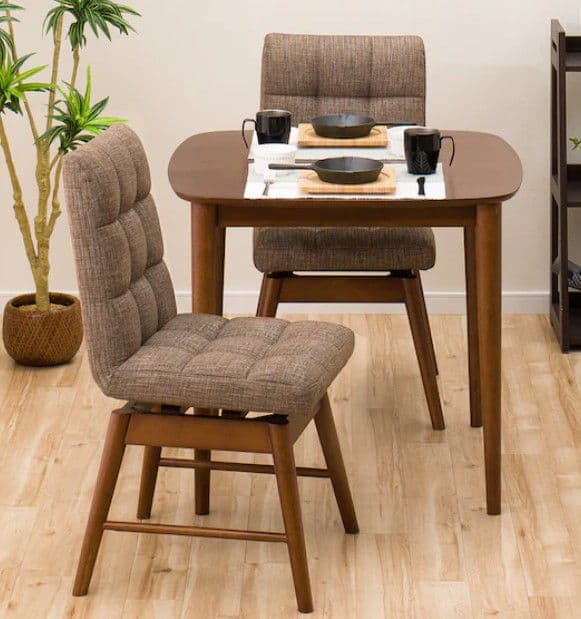 ニトリ　ダイニングテーブルセット　ウォールナット色