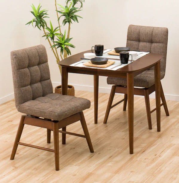 ニトリ　ダイニングテーブルセット　ウォールナット色