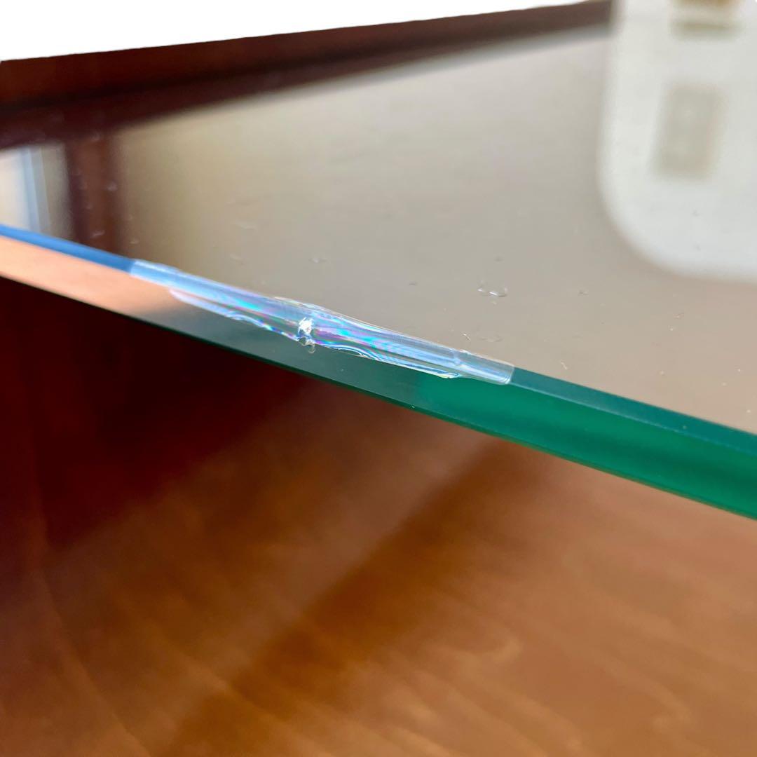 ミッドセンチュリー ガラス ローテーブル センターテーブル コーヒーテーブル 机