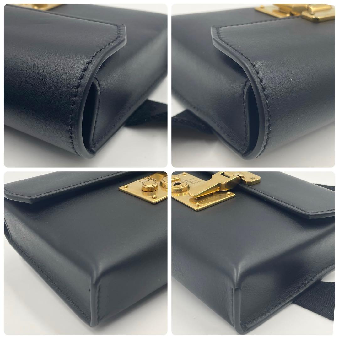【美品】dunhill ダンヒル ロックバック ボディバッグ ベルトバッグ 黒