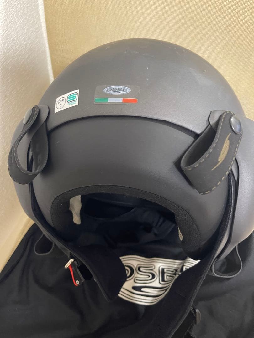 OSBE ジェットヘルメット ブラックグレー　希少