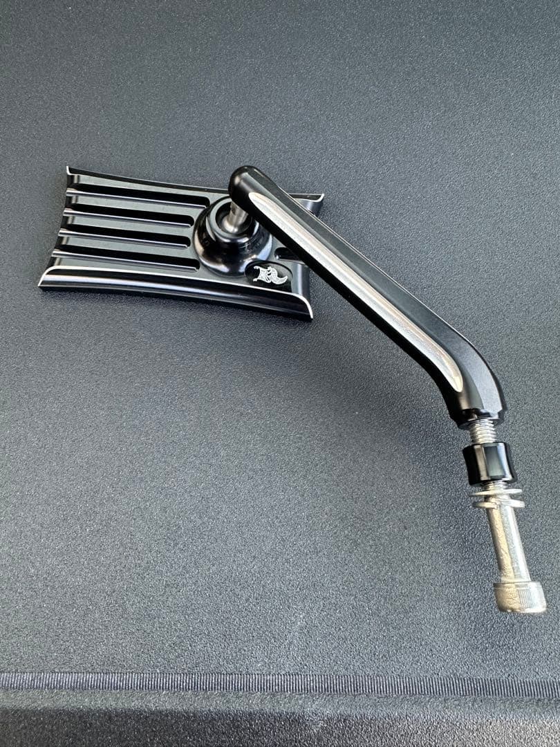 KEN'S FACTORY ラピッドシリーズ ミラー ブラックマシンカット左右