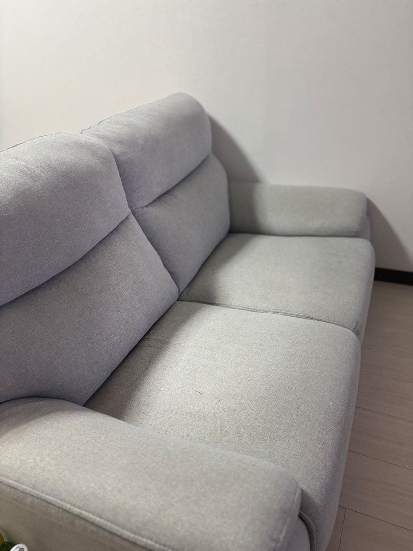 グレー ファブリック 2人掛けソファMK02 KD MO