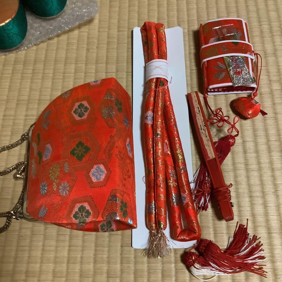 七五三七歳フルセット　帯幅19センチ　　草履21センチ