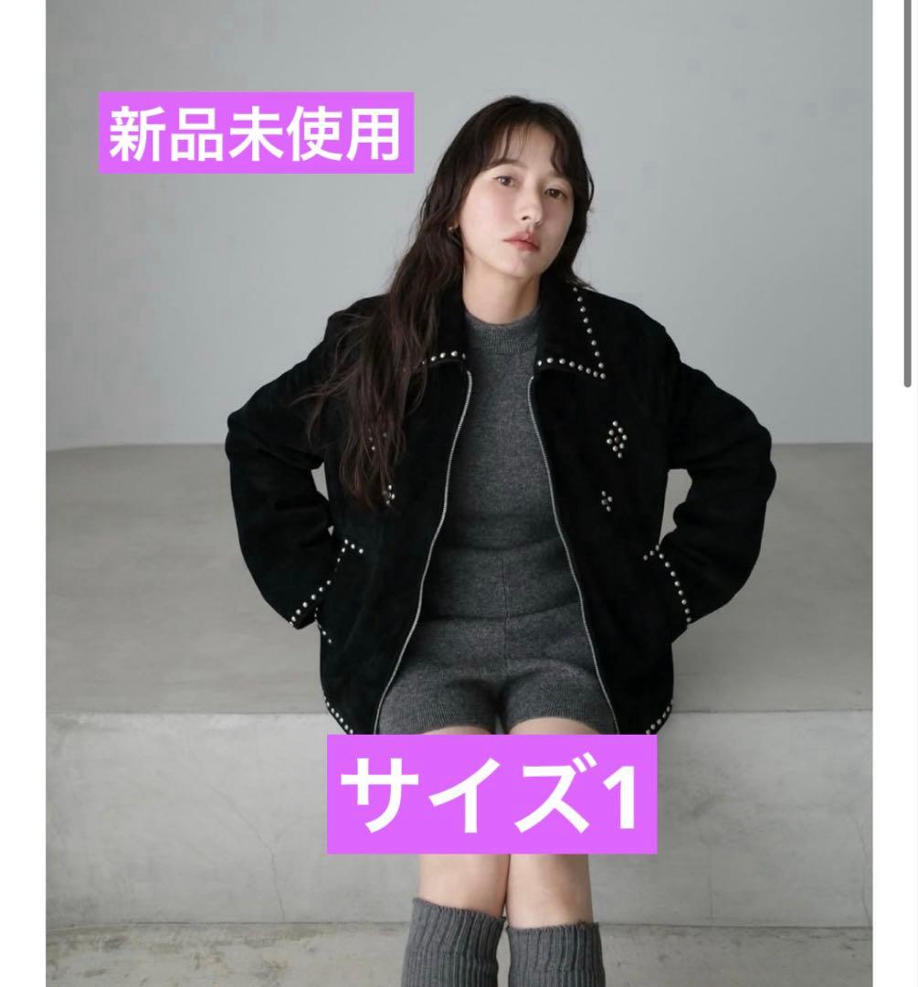 新品未使用　タグ付　CLANE SUEDE STUDS BLOUSON サイズ1