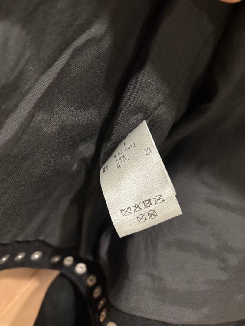 新品未使用　タグ付　CLANE SUEDE STUDS BLOUSON サイズ1