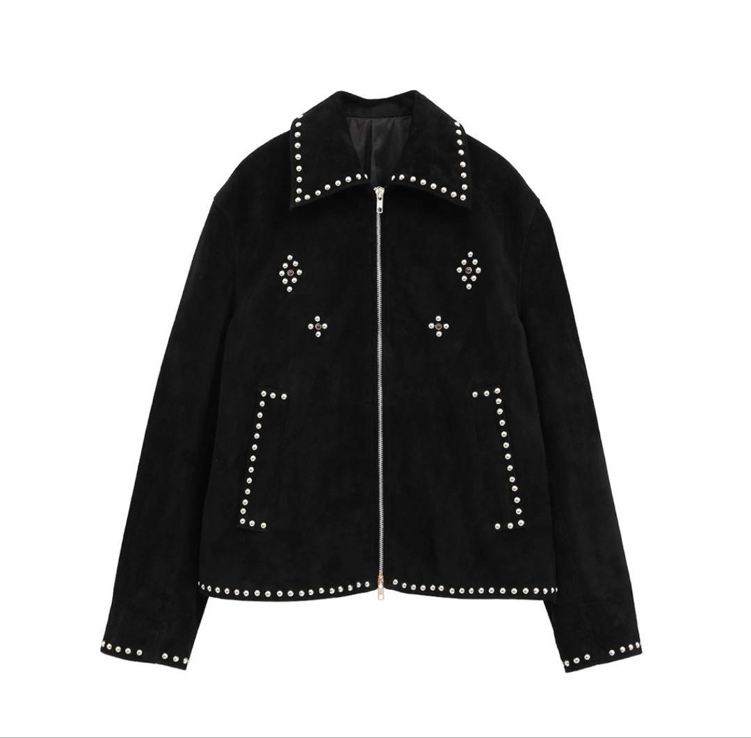 新品未使用　タグ付　CLANE SUEDE STUDS BLOUSON サイズ1