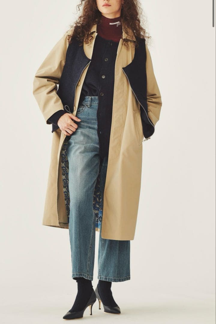 ロンハーマン　センタークリースデニムパンツ　S