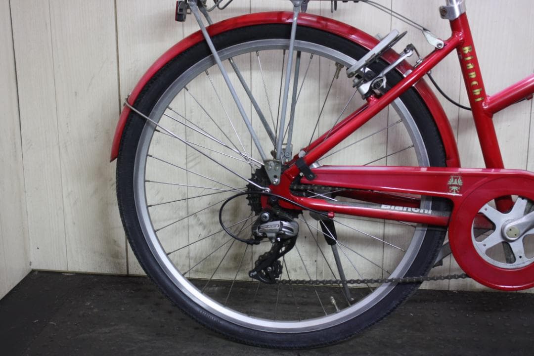 ビアンキ PRIMAVERA 26型アルミ シマノ8速 410mm クロスバイク