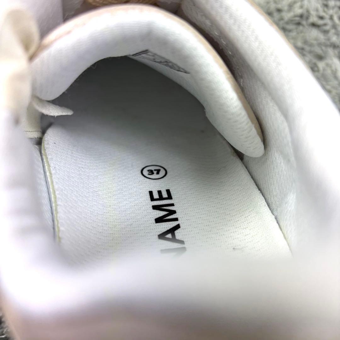 美品✨ノーネーム スピード ベージュ ゴールド 厚底 スニーカー 37 23.5