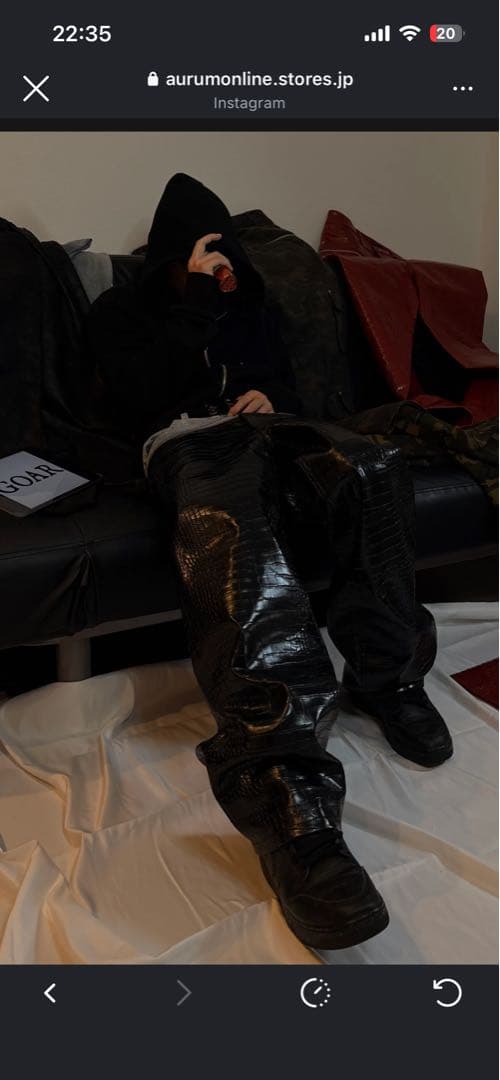 goar archiveレザーパンツ