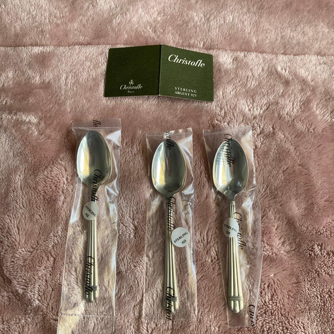 Christofle スターリングシルバー スプーン 3本セット