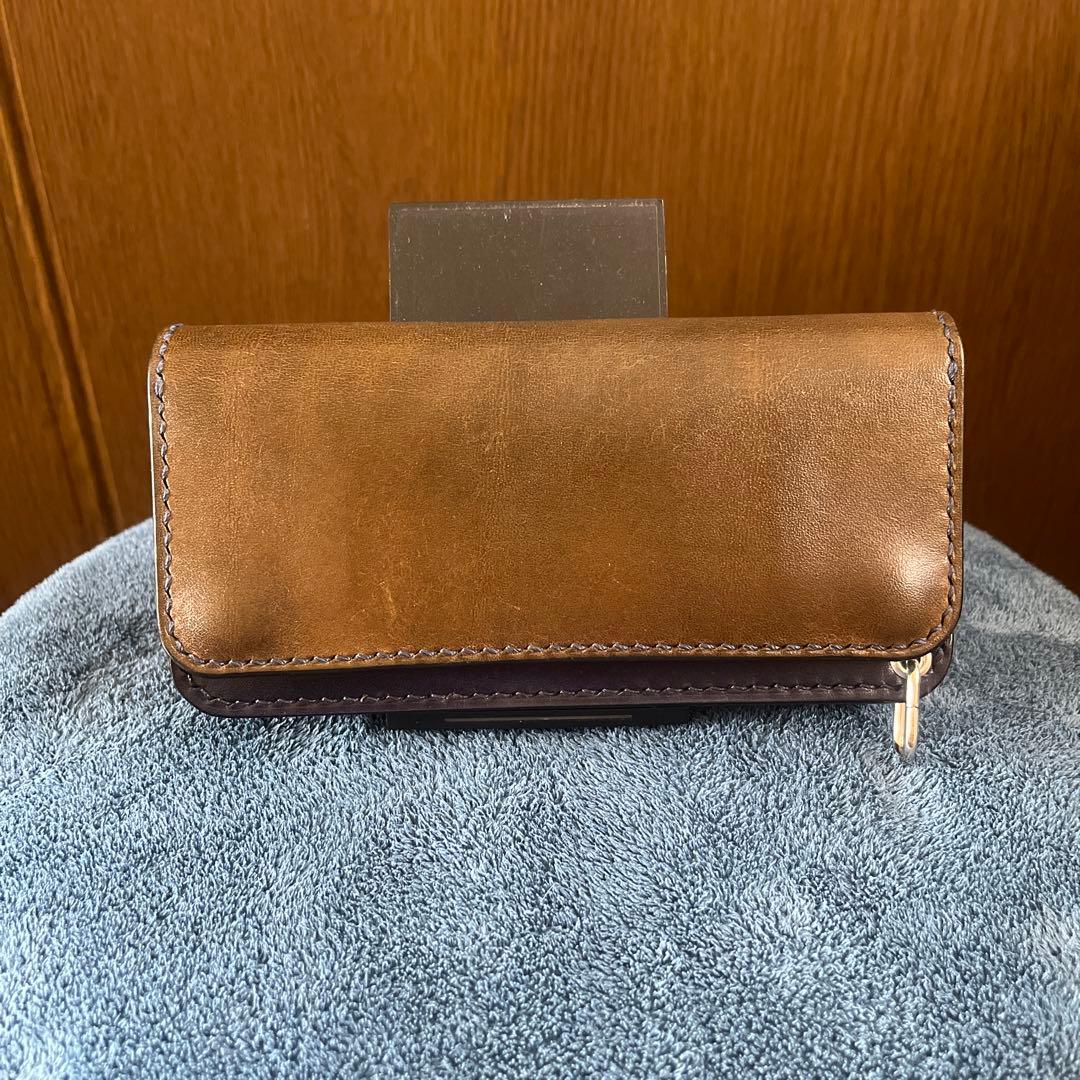 【美品】No.496 レザー ノームコア　ロング トラッカーウォレット