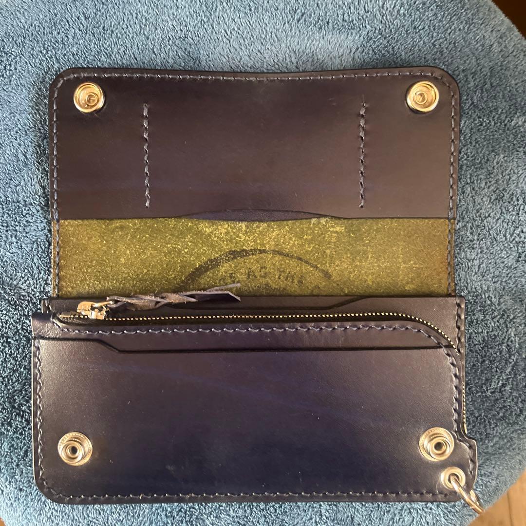 【美品】No.496 レザー ノームコア　ロング トラッカーウォレット