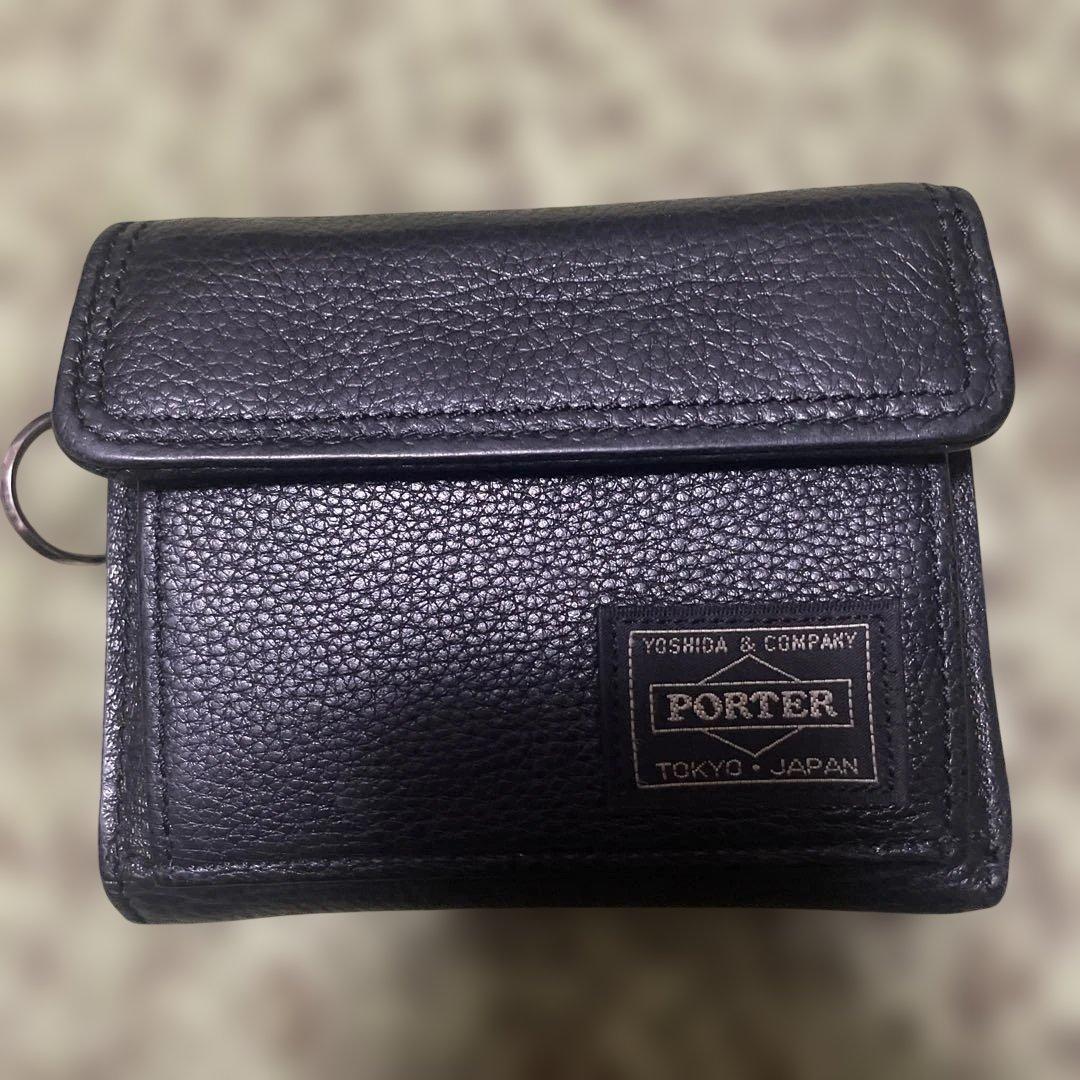 PORTER 三つ折り財布 ブラック