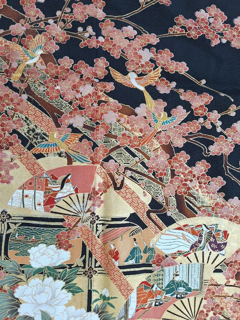 着物リメイクワンピース3702