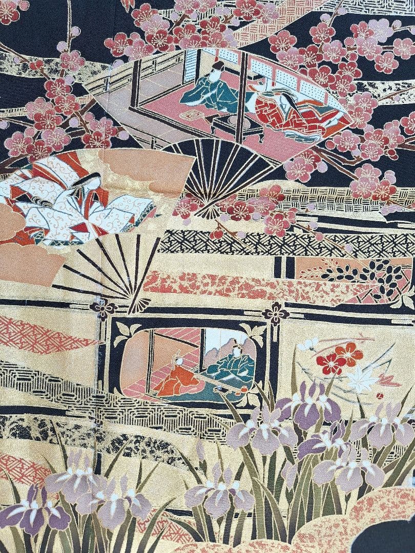 着物リメイクワンピース3702