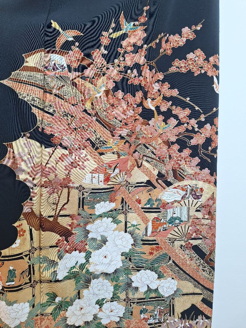 着物リメイクワンピース3702