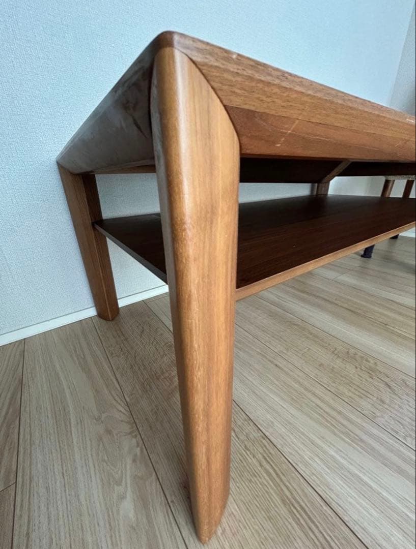 カリモク 木製 センターテーブル TU3785 ウォールナット ローテーブル