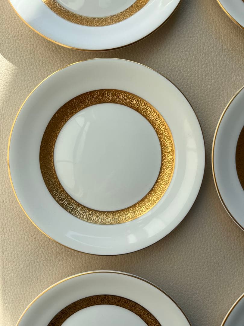 黒壺金文字  15cmプレート 6枚 ADELPHI