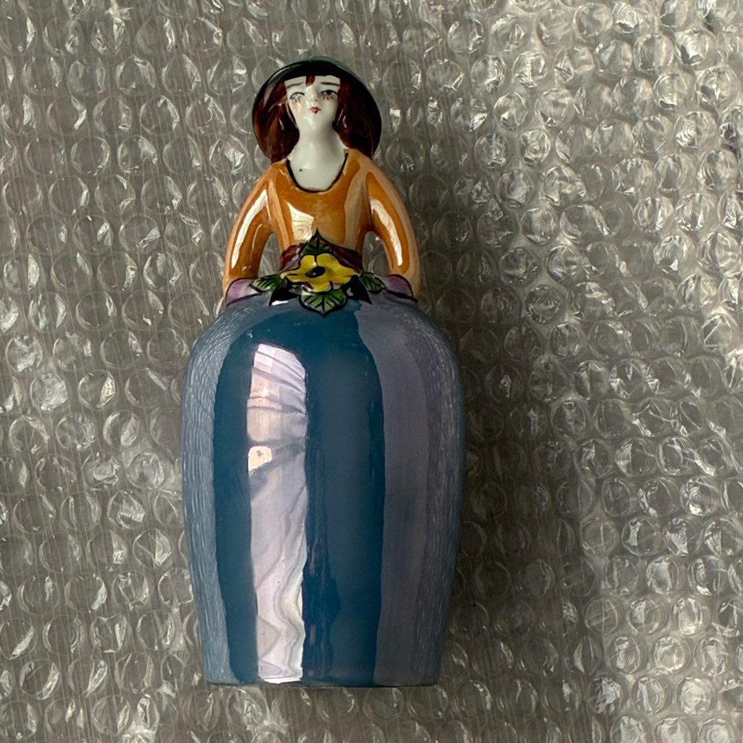 ラスター彩　パウダーシェーカー　置物　インテリア　年代物　骨董　ヴィンテージ