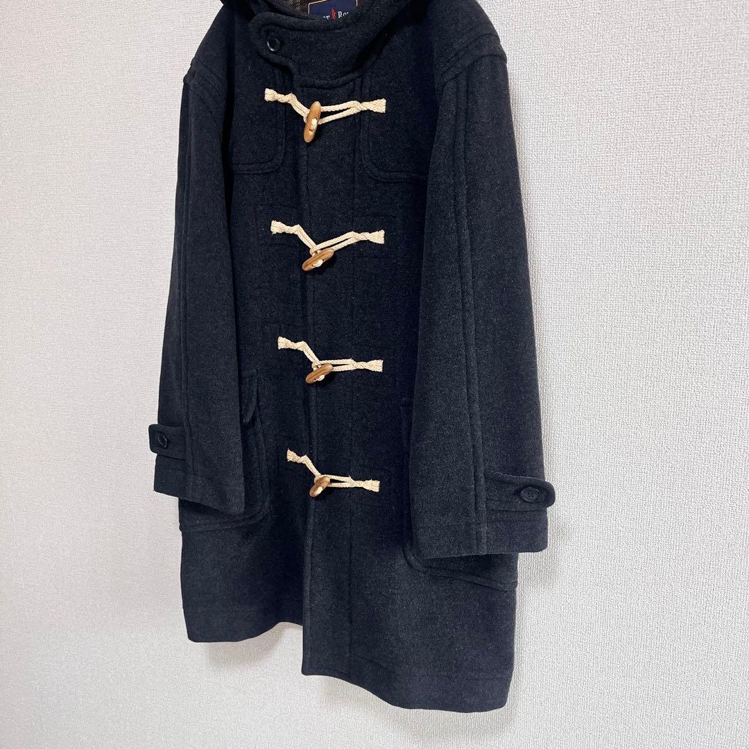 King　　イーストボーイ　カシミヤ混　ダッフルコート　チェック　M