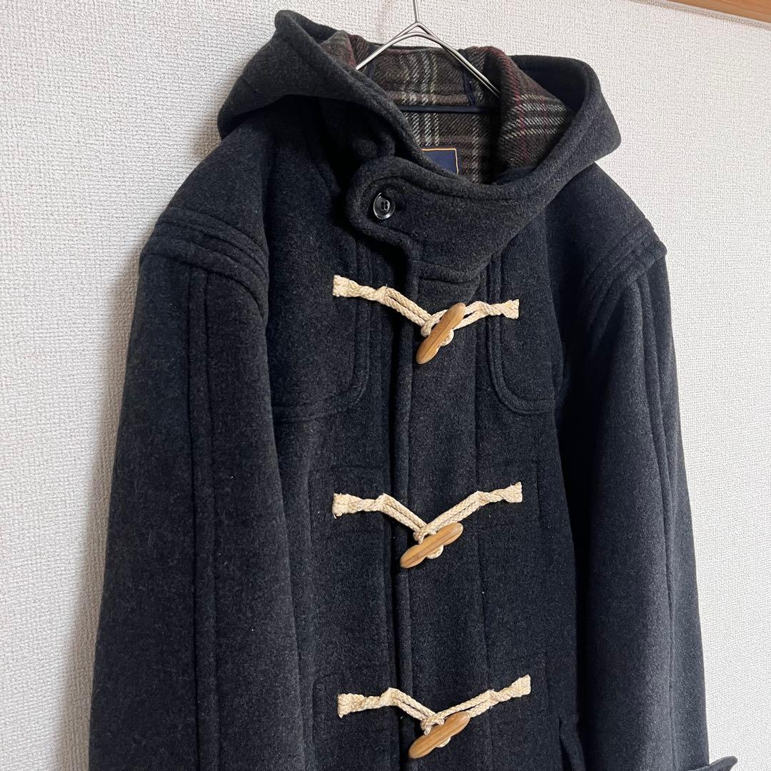 King　　イーストボーイ　カシミヤ混　ダッフルコート　チェック　M