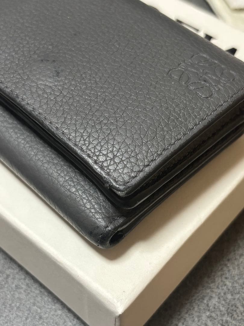 【週末限定値下】LOEWE ダークグレー 三つ折り財布