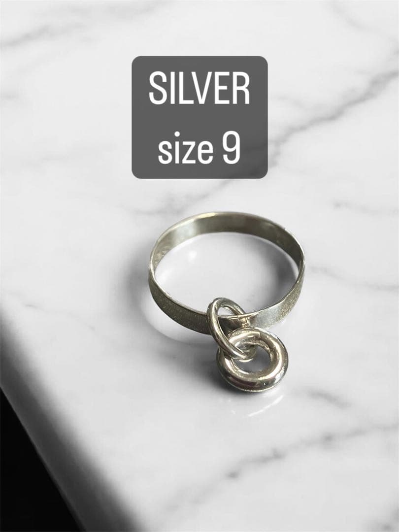 ハンドメイド　シルバーリング 9号 Charch jewelry
