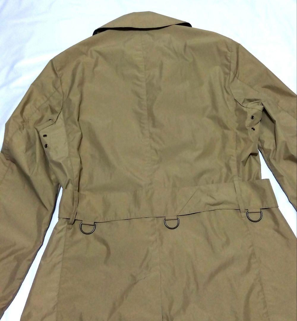 マッキントッシュ ロンドン ナイロンコート カーキ バックル チェック柄　L