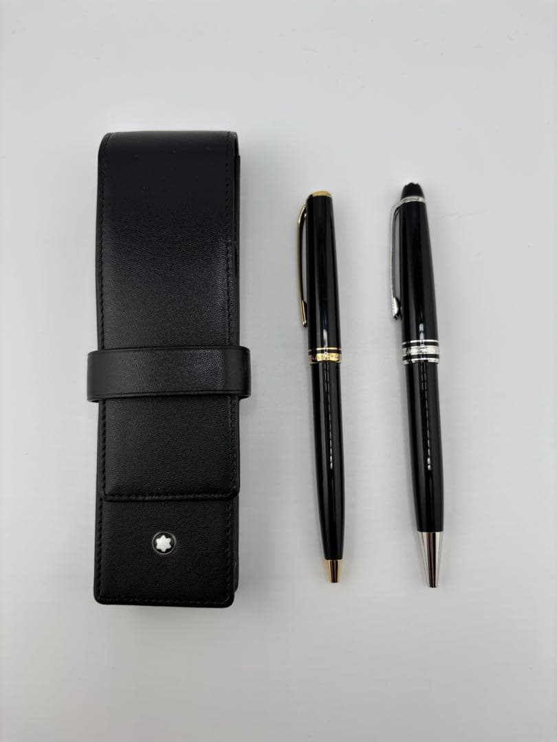 【美品】モンブラン Montblanc ボールペン2本＋レザーケース セット